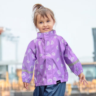 Purple Rainbow Rainwear Jacket